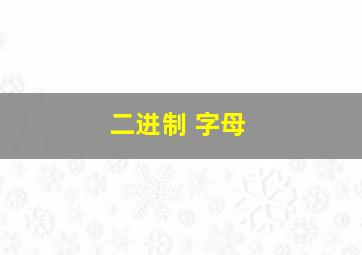 二进制 字母